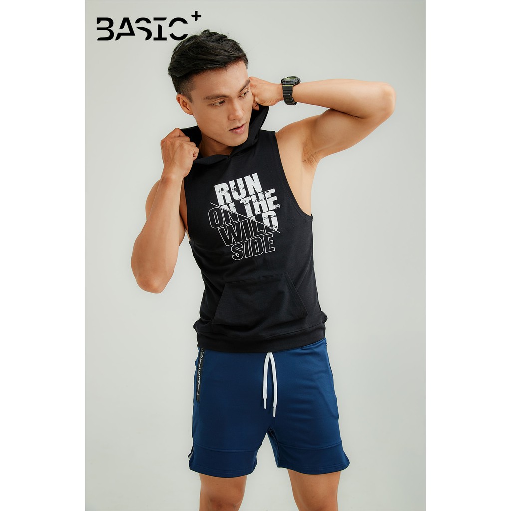 [Mã FAMALLT5 giảm 15% đơn 150K] Áo tanktop hoodie nam After All, in chữ Wild Side - A03P-04