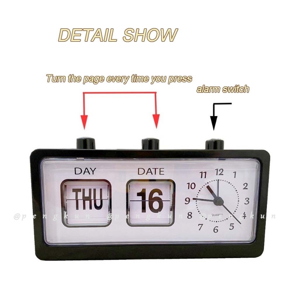 Ins Đồng Hồ Báo Thức Kỹ Thuật Số Hình Vuông Dạng Lịch Xoay Được Màu Đen Sáng Tạo Dễ Phối Đồ Hướng dẫn sử dụng Flip Lịch Đồng hồ báo thức Đồng hồ kỹ thuật số Lịch Đồng hồ Ghế Quảng trường Sáng tạo ins Gió