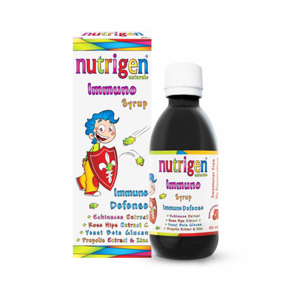 Siro Nutrigen Immuno - Hỗ Trợ Tăng Sức Đề Kháng &amp; Giảm Nguy Cơ Viêm Đường Hô Hấp - Hộp 1 Chai 150ml