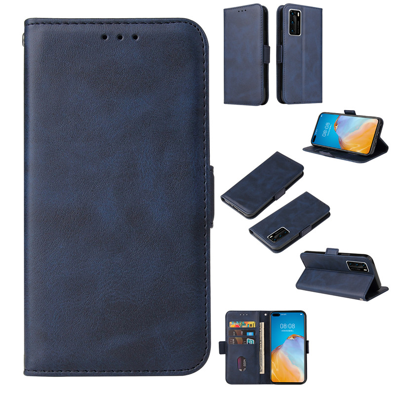 Bao da điện thoại mềm kiểu ví đựng thẻ có nắp lật cho Huawei P Smart/P Smart Z Nova 5i/3I/2I