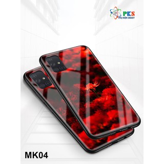 ỐP lưng Samsung A51/ A71 hoa bỉ ngạn mặt kính sáng bóng