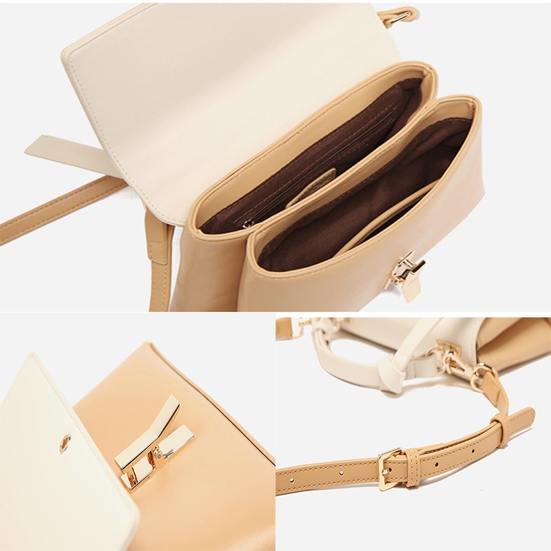 Túi Xách Nữ💖FREESHIP💖Túi Đeo Chéo Chính Hãng MICOCAH Kiểu Dáng Công Sở Phối 2 Màu Cực Xinh MC61-HSE443 | BigBuy360 - bigbuy360.vn