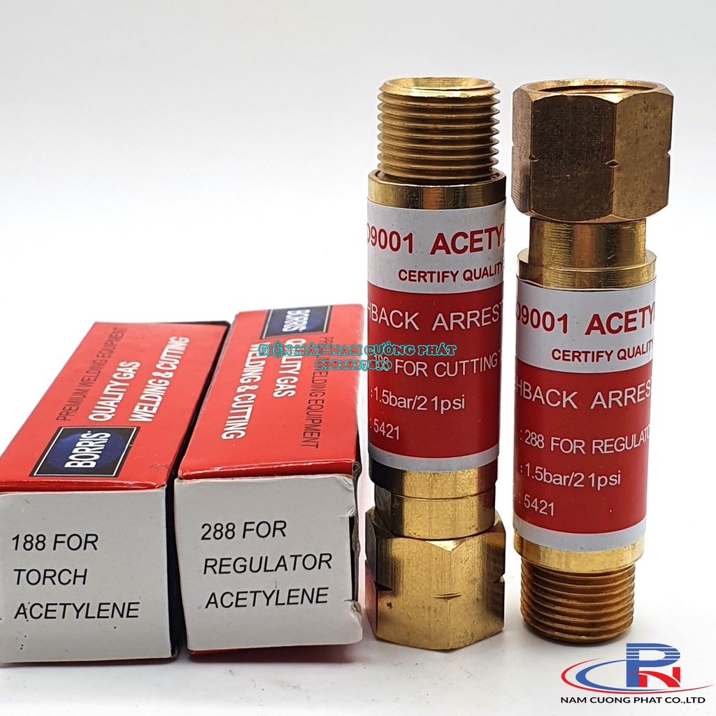 Van chống cháy ngược Oxy gas- dùng cho đồng hồ và tay cắt