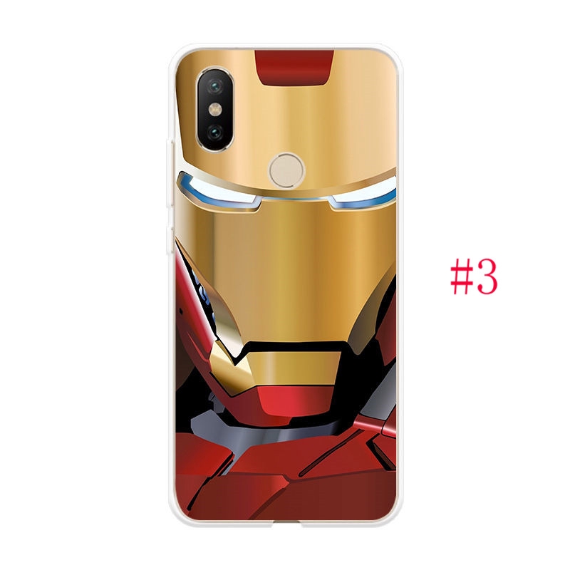 Ốp Điện Thoại Tpu Dẻo Họa Tiết Spiderman Iron Man Độc Đáo Thời Trang Cho Xiaomi Mi 6 A1 A2 Lite A2Lite Pocophone F1