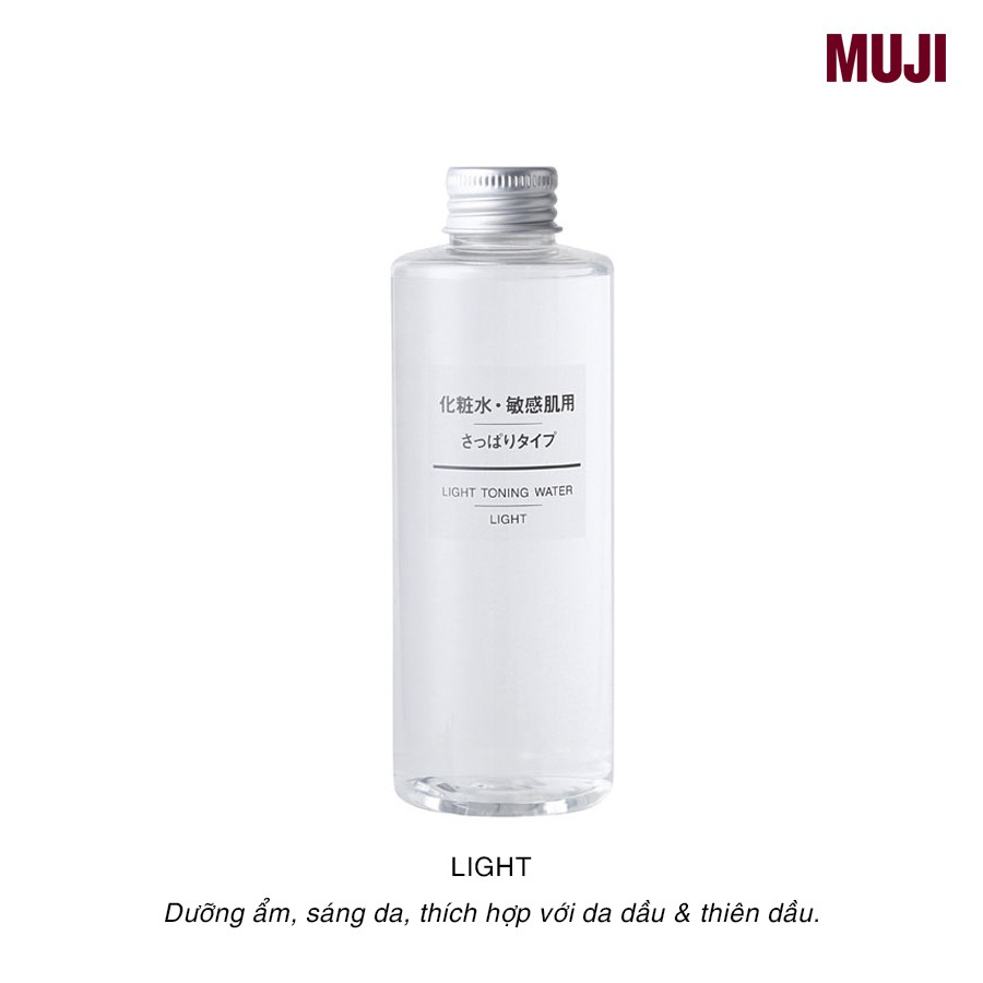 Toner cho da dầu Muji Light Toning Water LIGHT 200ml
