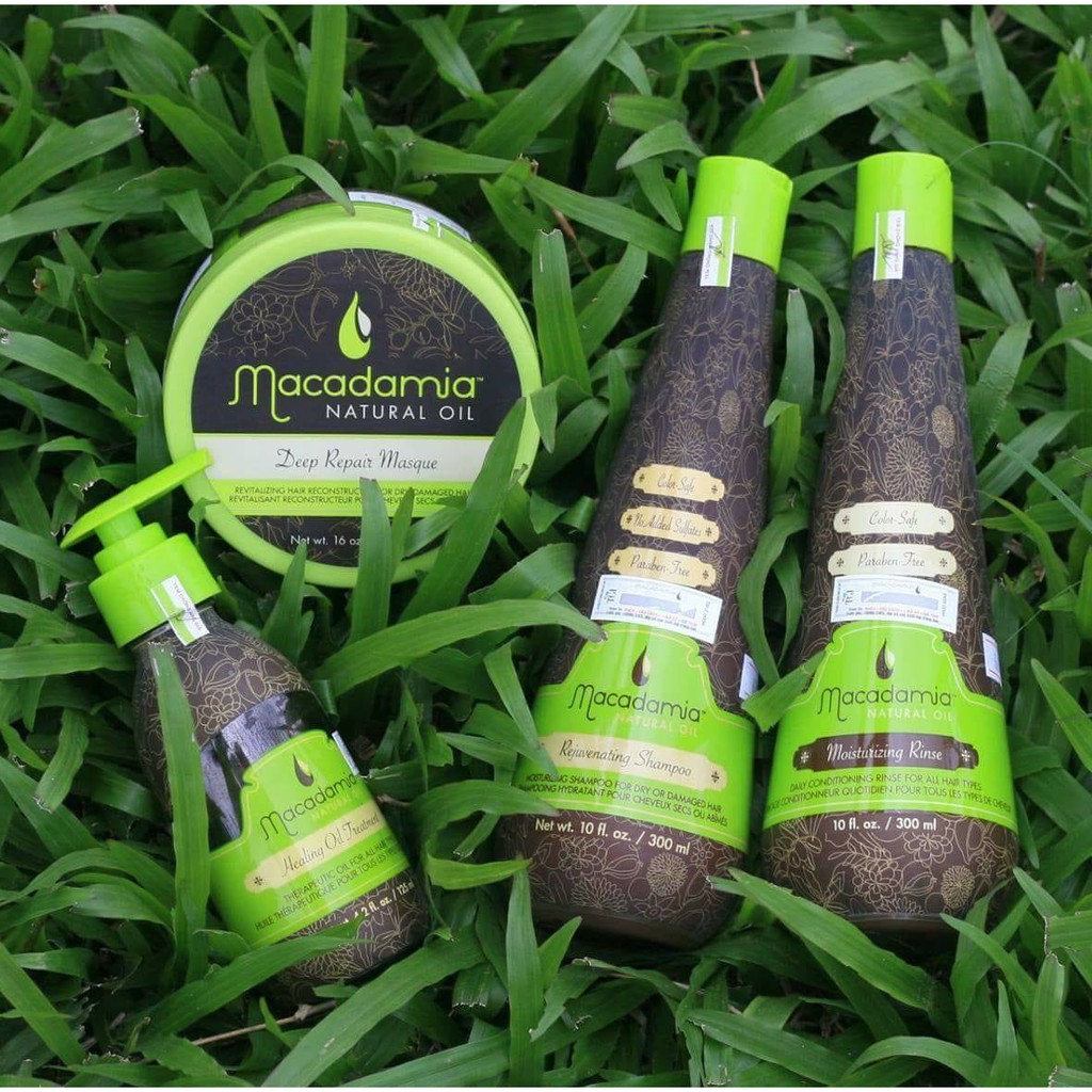 Bộ Gội Xả Trẻ Hóa Tóc Siêu Mượt MACADAMIA Rejuvenating + Moisturizing 300mlx2