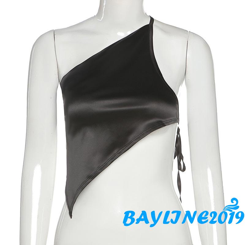 Áo croptop hai dây màu trơn hở lưng thời trang xuân hè cho nữ