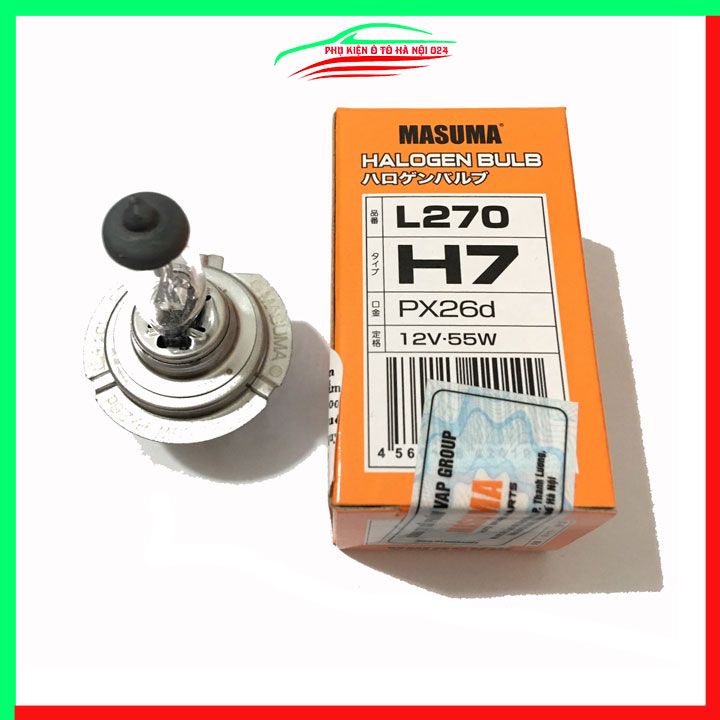 Bóng đèn ô tô xe hơi Masuma H7 12V-55W Japan