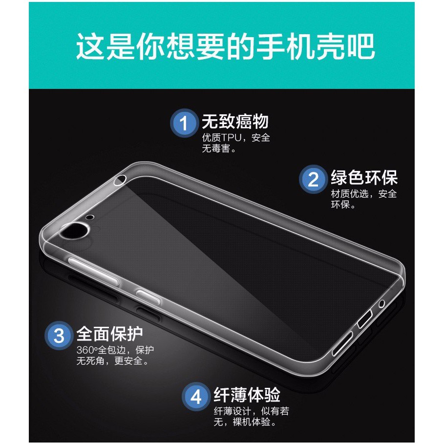 Ốp lưng VIVO Y55 Silicon Dẻo trong suốt
