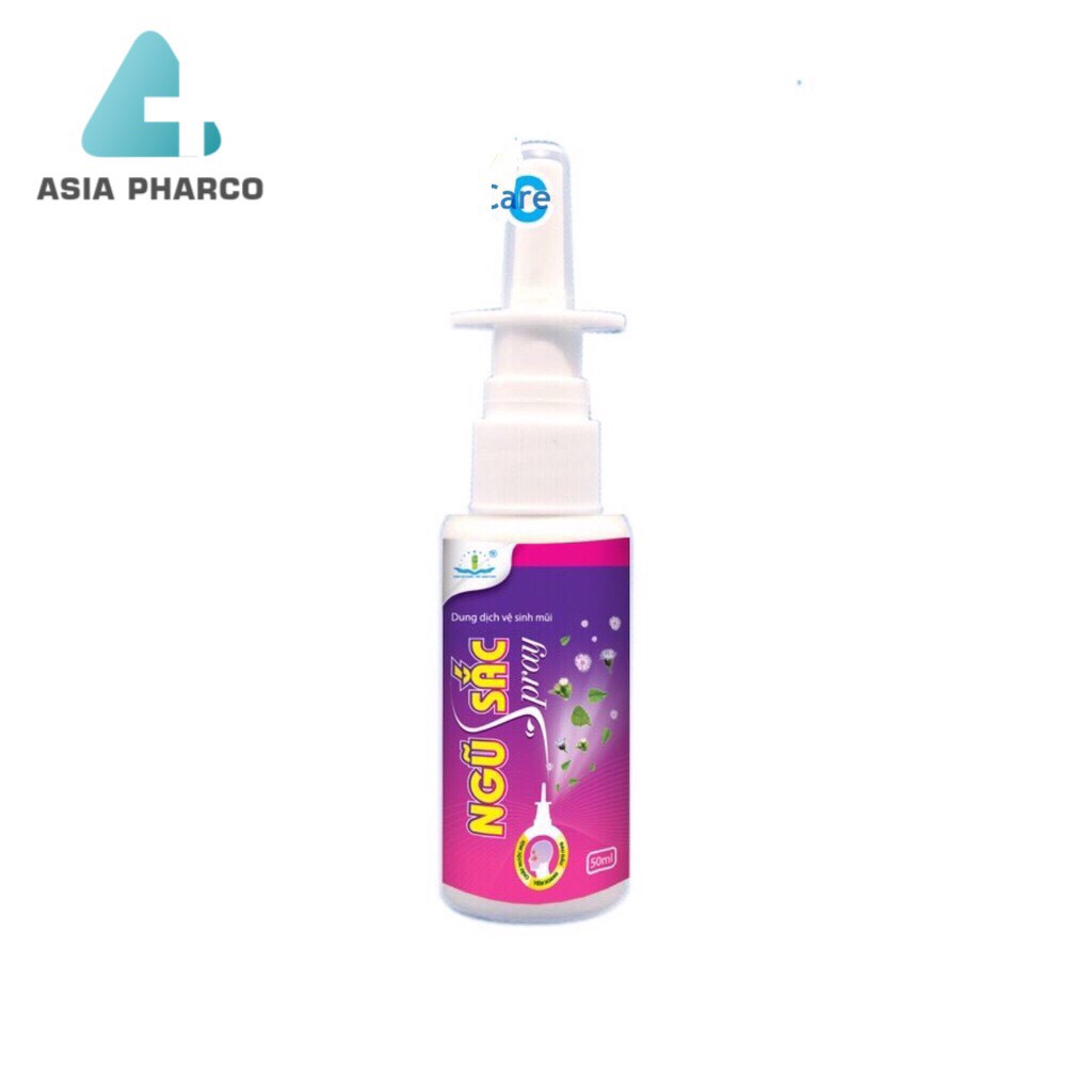 Dung Dịch Vệ Sinh Mũi Ngũ sắc Spray (50ml) Hỗ Trợ Viêm Xoang Viêm Mũi Dị Ứng