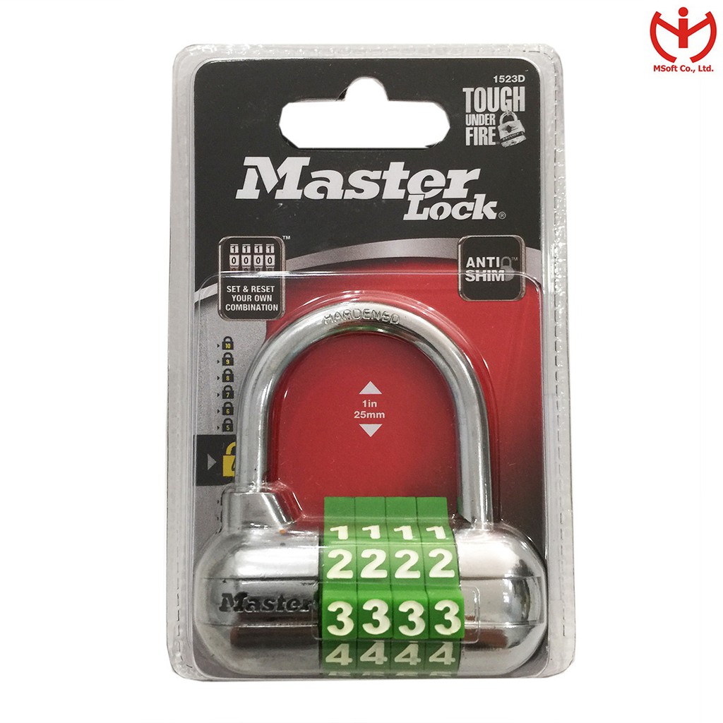 [Hỏa tốc HCM] Khóa số Master Lock 1523 EURD dùng khóa tủ cá nhân - MSOFT