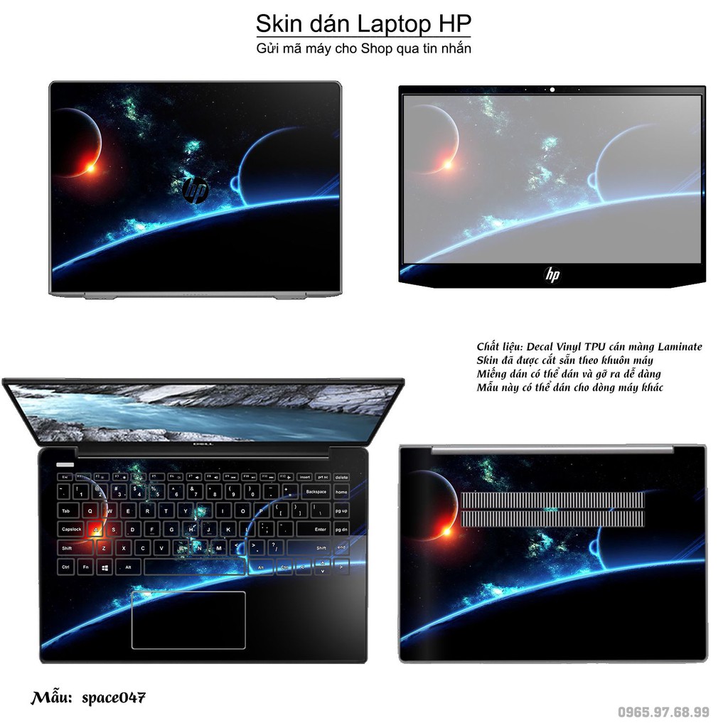 Skin dán Laptop HP in hình không gian _nhiều mẫu 8 (inbox mã máy cho Shop)