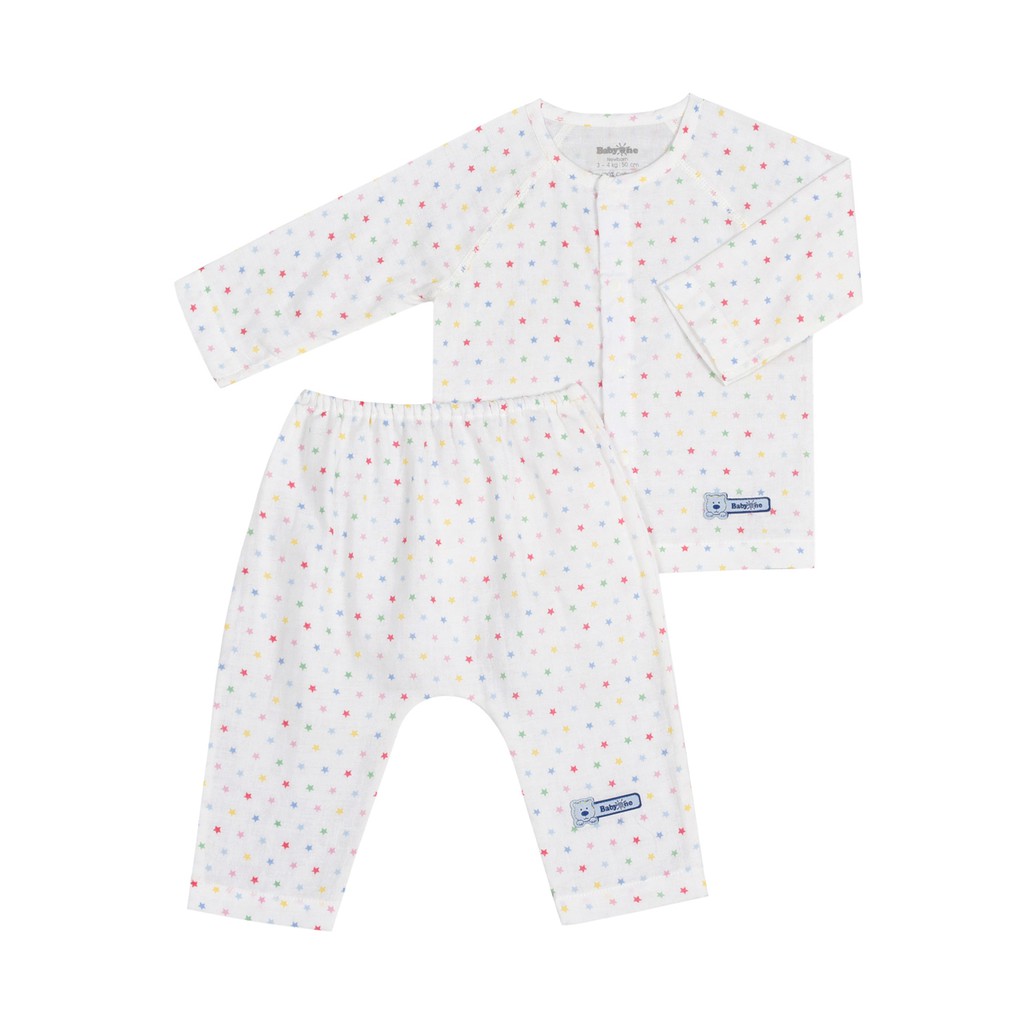 Bộ sơ sinh xô nhật tay dài 1213- BabyOne
