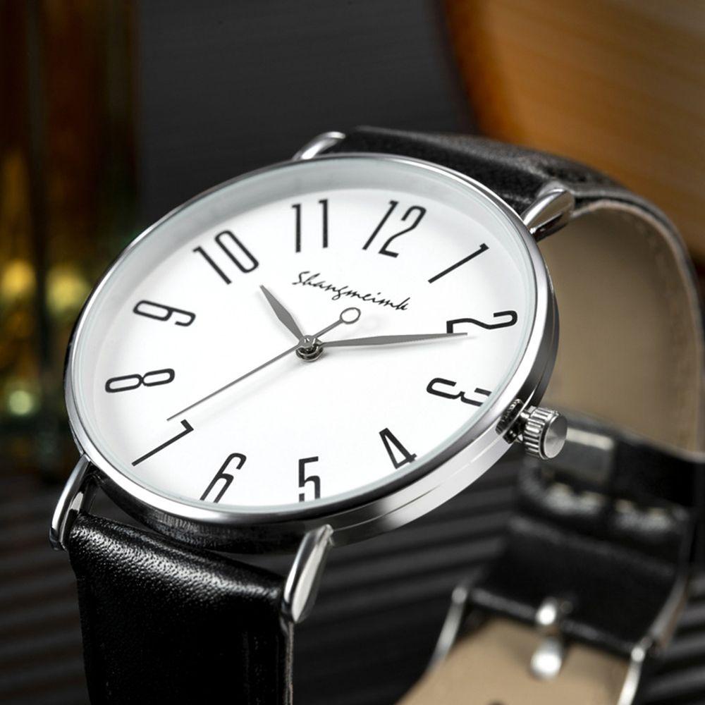 EUTUS Đồng Hồ Quartz Nữ Dây Da Đơn Giản