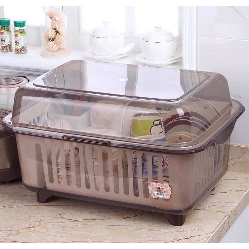 Rổ Úp Bát Kèm Khay Thoát Nước 1622 size M