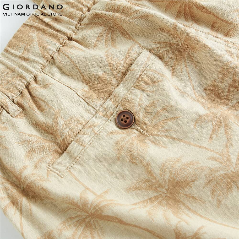 Quần Shorts Linen Nam Giordano 01100217