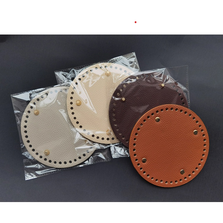 Đế túi da tròn 14cm, 15cm đế túi handmade