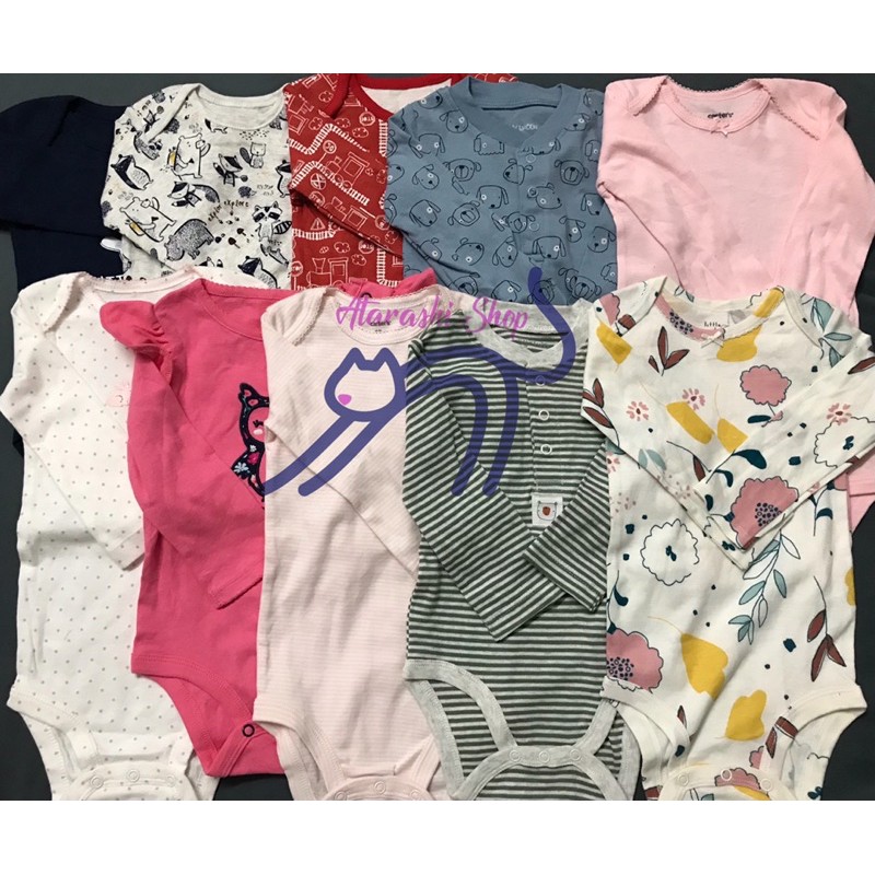 Set 5 body chip dài tay xuất dư nhiều hãng màu ngẫu nhiên