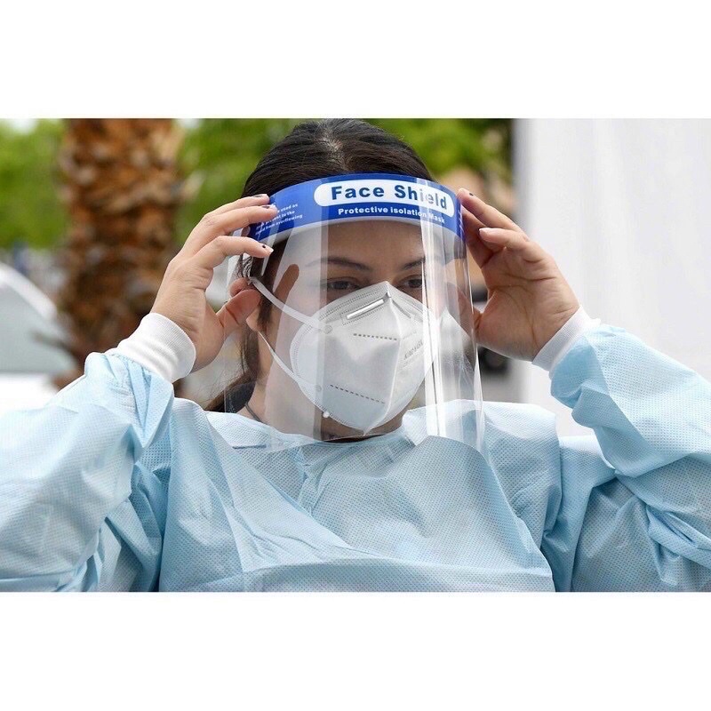 Tấm Chắn Face Shield có đệm mút chống giọt bắn chuyên dùng trong y tế. THIẾT BỊ Y TẾ
