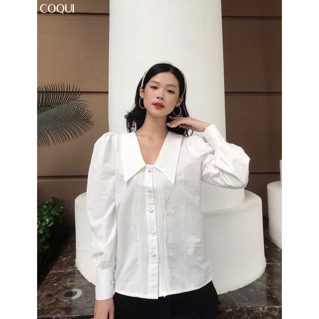 [COQUI] Áo sơmi tay phồng - Molly Shirt