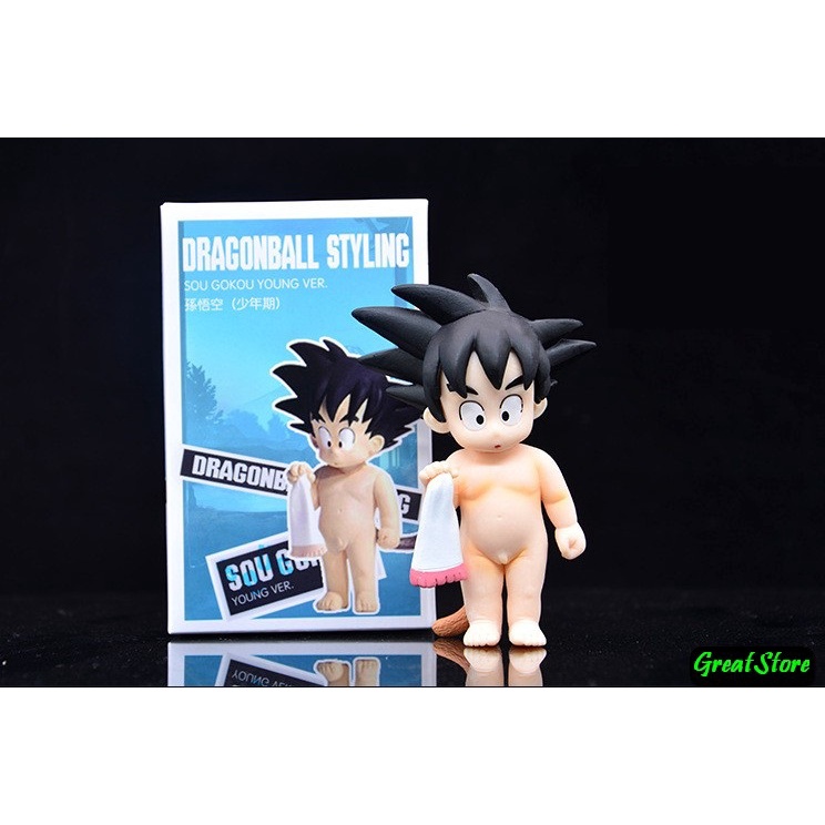 (SẴN) MÔ HÌNH goku younger ver bé goku đi tắm sôn gô ku dragonball