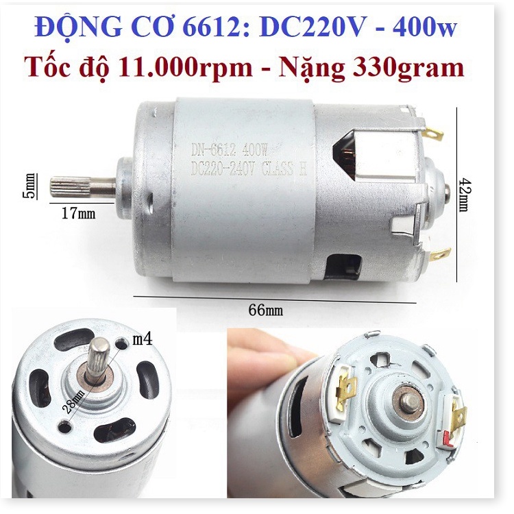 Các loại động cơ DC: 370, 540, 545, 775 và phụ kiện chế máy mài, máy cắt, máy khoan