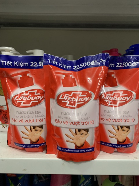 NƯỚC RỬA TAY LIFEBUOY BẢO VỆ VƯỢT TRỘI 10( mầu đỏ)400g