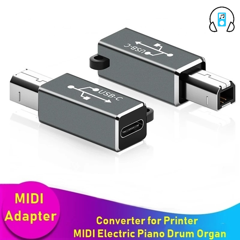 Đầu Chuyển Đổi USB Type C Sang USB B Bằng Kim Loại