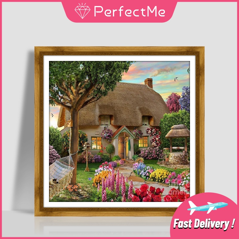 Bộ tranh đính đá 5D tự làm hình chim công 30x30cm