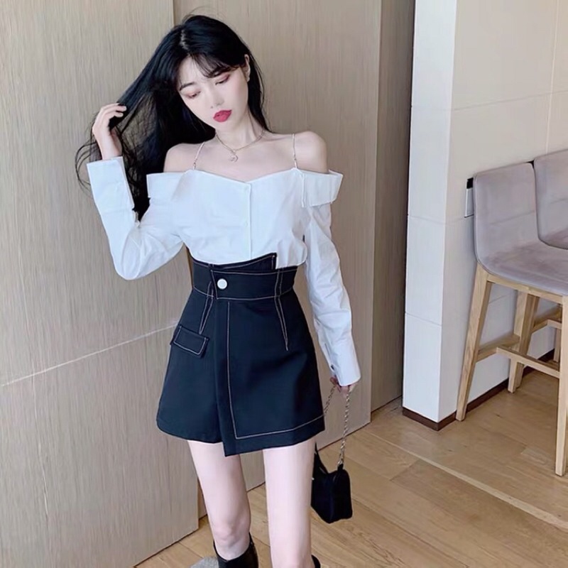 Chân Váy Midi BY NKO Kiểu Đẹp Lưng Cao,Chân Váy Chữ A Giả Quần Hàn Quần Hàn Quốc 2021 | BigBuy360 - bigbuy360.vn