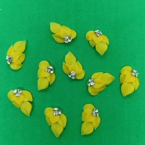 Hoa bột Nail, hoa 3D gắn Móng chân, móng tay, 5 Cánh, đá giữa