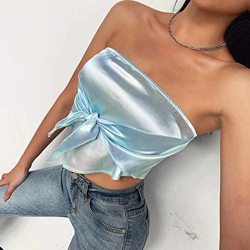 Áo croptop trễ vai thiết kế hở lưng quyến rũ