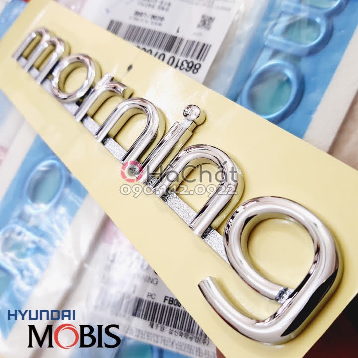 Logo chữ nổi MORNING cho xe Kia Morning 🚘 nhập khẩu chính hãng Hàn Quốc 🎯 Bảo hành 100% là hàng chính hãng