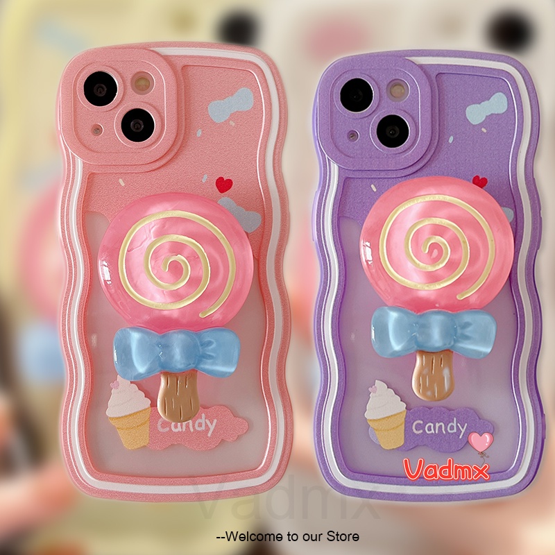 Ốp Điện Thoại Mềm Có Giá Đỡ Hình Kẹo Mút Cho Xiaomi Mi 10T Lite Poco F2 Pro Redmi Note 10 Pro 11T K40 K30 Pro 5G