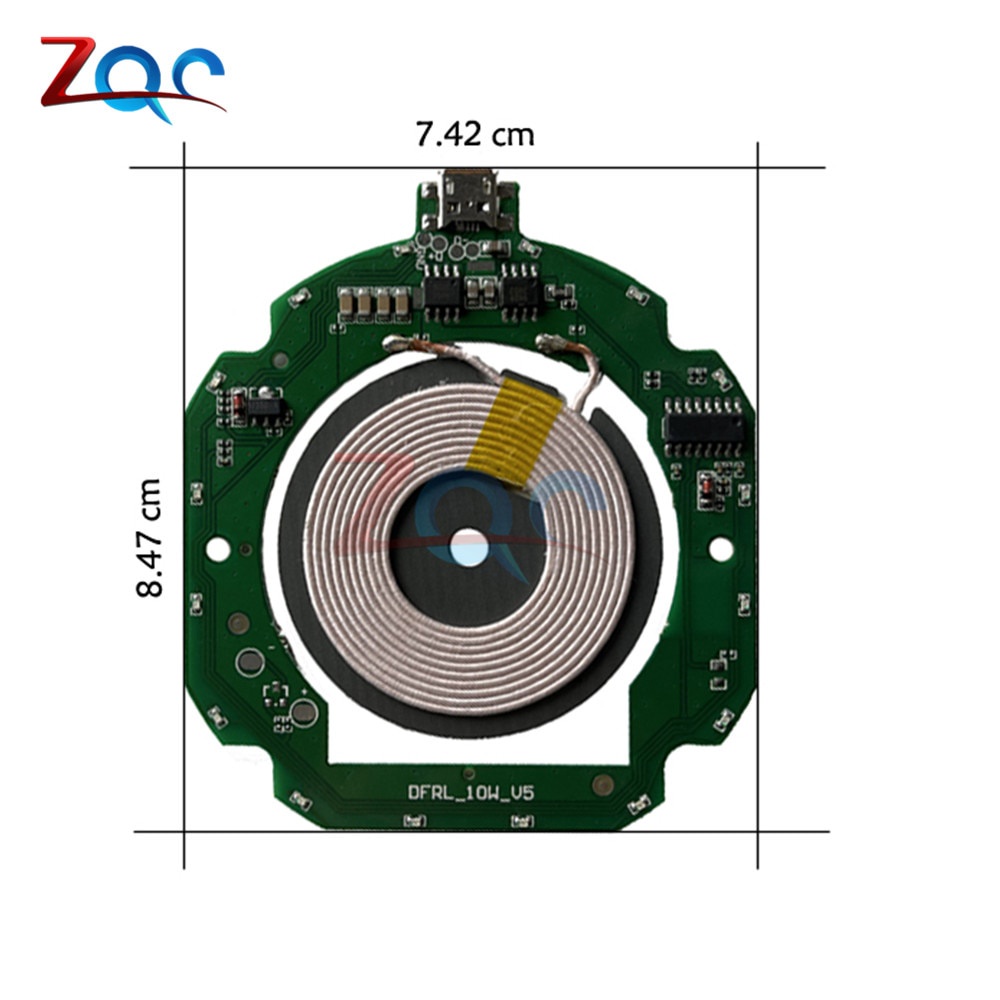 Bảng Mạch Sạc Nhanh Không Dây 10w Micro Usb Dc 5-9v / 15w Type C Usb Dc 5-12v Pcba