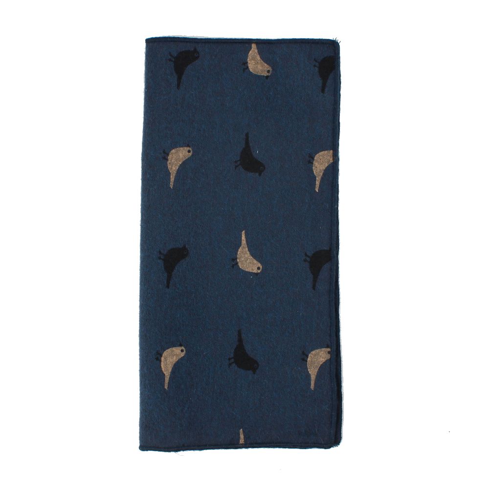 Khăn Tay Vải Cotton Thêu Họa Tiết Phong Cách Vintage Cho Nam