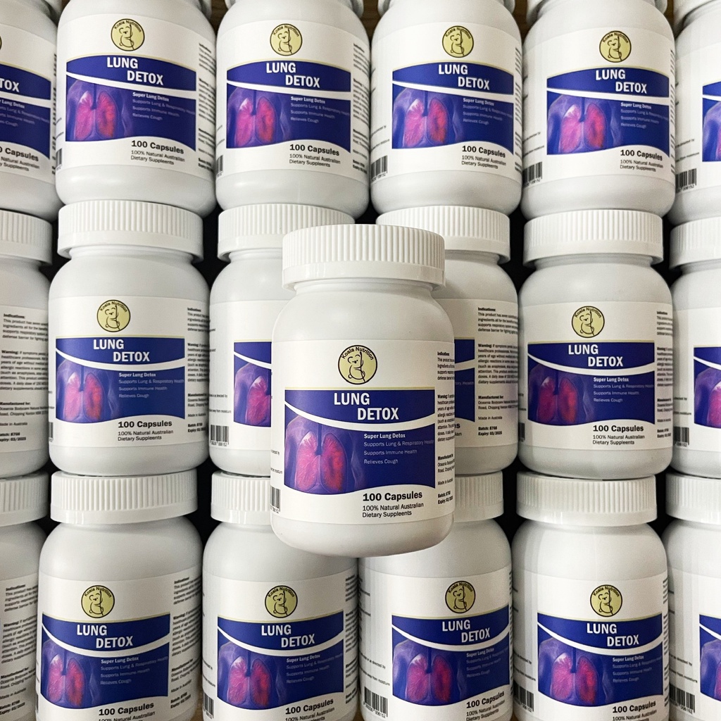 Viên uống bổ phổi thải độc Lung Detox Koala Nutrition - Nhập Khẩu 100% Úc - Hộp 100 viên