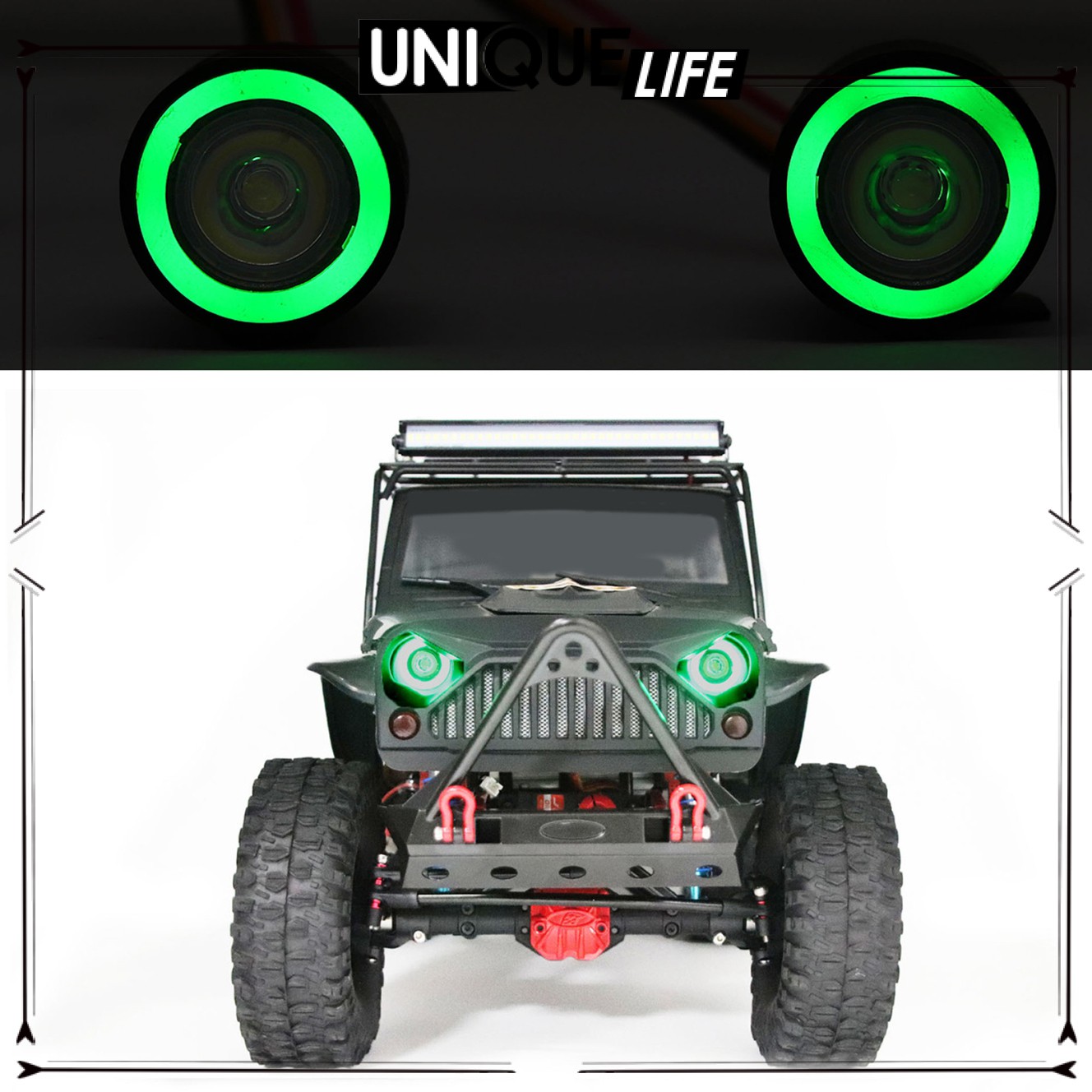 RC RC ROCK CRAWLER Đèn Pha Led 12 Chế Độ Cho Xe Địa Hình Điều Khiển Từ Xa