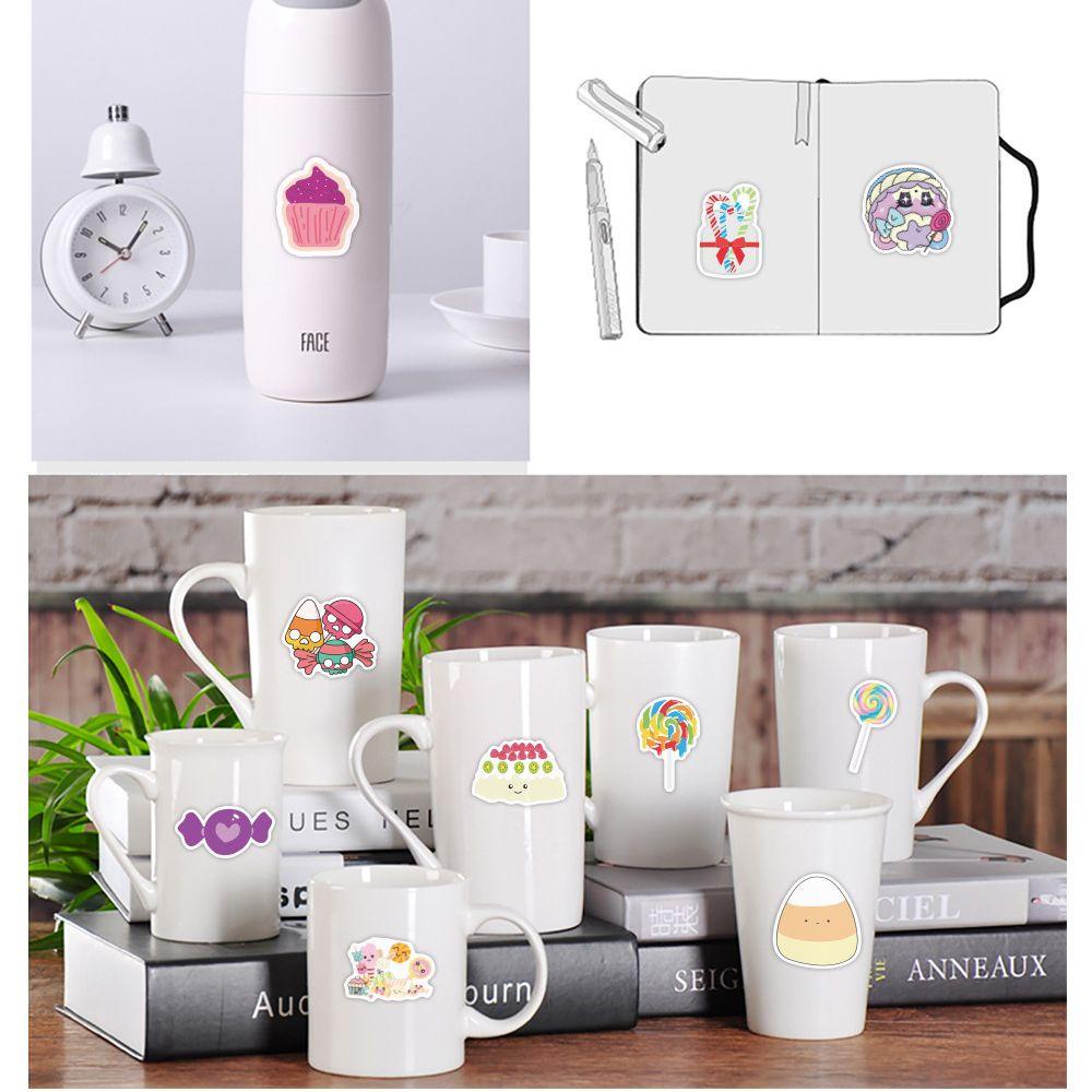 Miếng Dán Hình Kẹo Hoạt Hình Nhiều Màu Sắc Trang Trí Điện Thoại / Ván Trượt / Laptop DIY