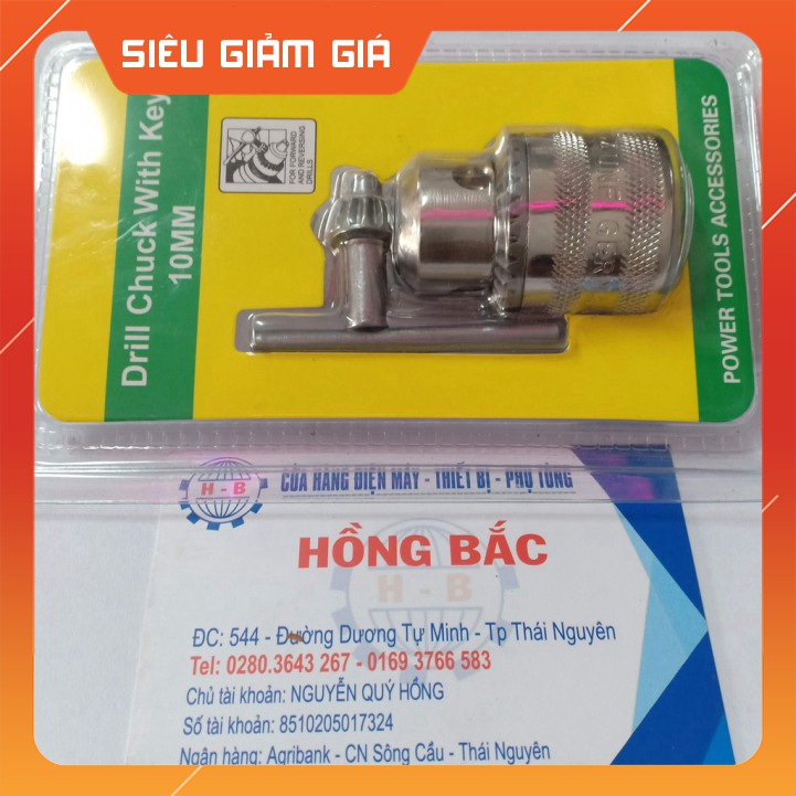 Đầu Mang Ranh Kẹp Mũi Khoan 1.5-10mm - Trục ren dạng vỉ Đài loan