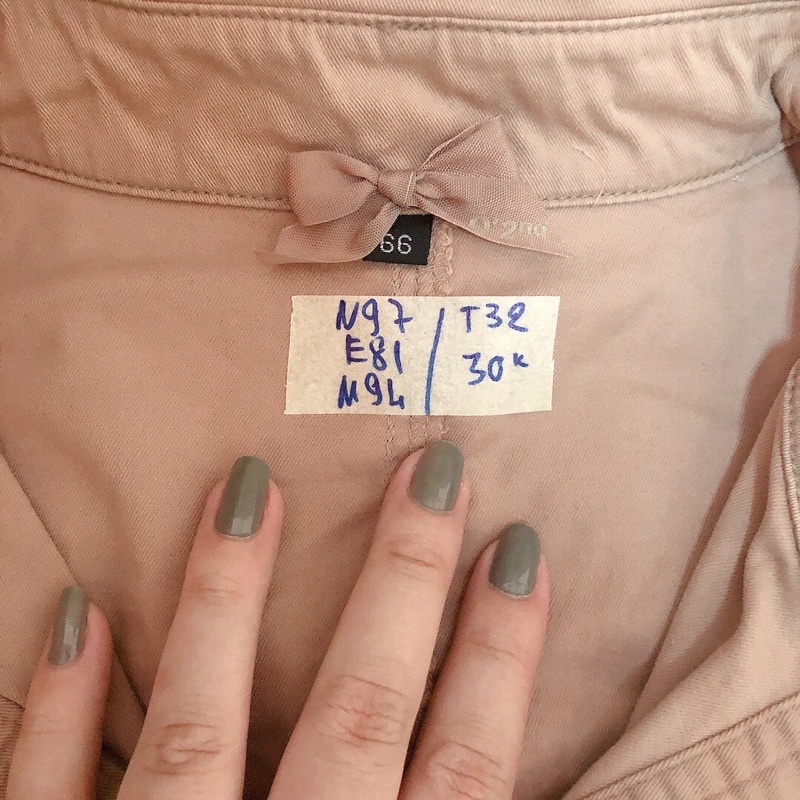 Đầm suông kaki túi hộp hàng si 2hand