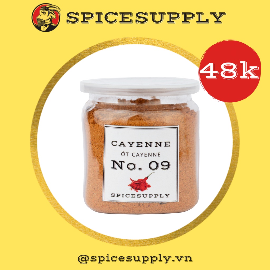 Cayenne powder Bột ớt Siêu cay mịn Hũ 120ml