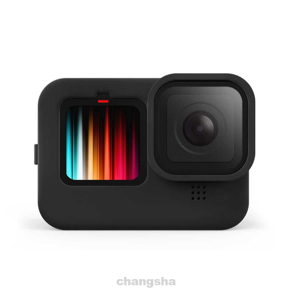 Vỏ bảo vệ bằng silicon màu trơn kèm dây đeo chống thất lạc cho máy ảnh Gopro9
 | BigBuy360 - bigbuy360.vn