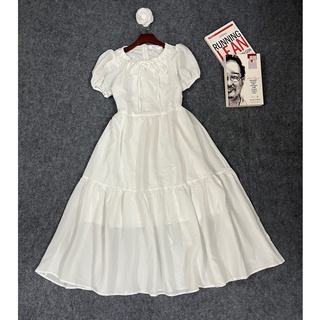 SALE ĐẦM XOÈ BABYDOLL TRẮNG DÀI (ẢNH THẬT)