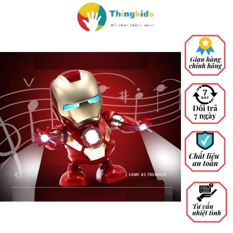 Đồ chơi robot iron man nhảy múa làm quà tặng cho con