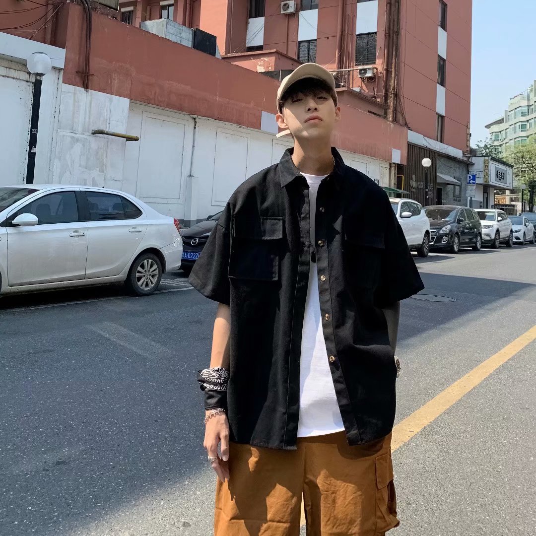 Áo Sơ Mi Nam Tay Ngắn Thời Trang Hàn Quốc 2021 | BigBuy360 - bigbuy360.vn