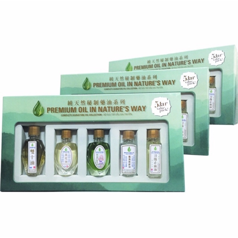 BỘ 5 CHAI DẦU GIA TRUYỀN