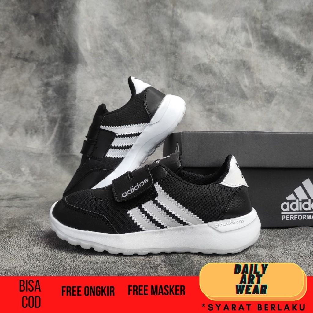 Giày Thể Thao ADIDAS SIZE 31-35 Có Khóa Dán Thời Trang Cho Bé