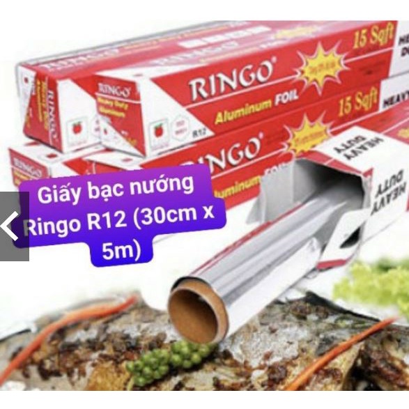 4 HỘP GIẤY BẠC NƯỚNG R12 (30cm x 5m) COMBO 4 CUỘN