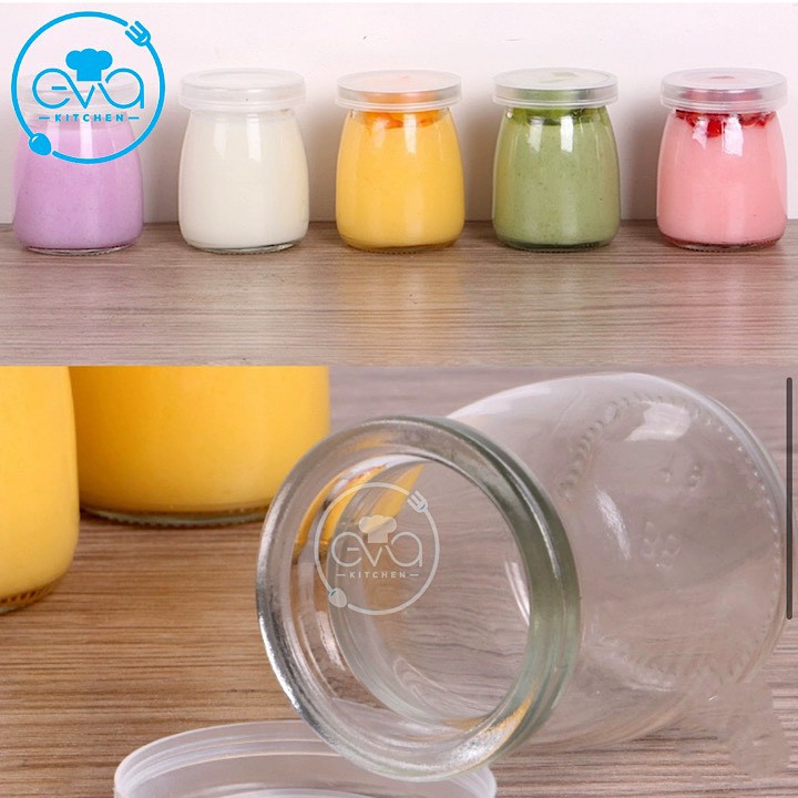 Hộp 12 Hũ Thuỷ Tinh Làm Sữa Chua Pudding Dáng Lùn 100 ML | BigBuy360 - bigbuy360.vn